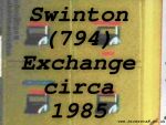 1985 Swinton exchange equipment
